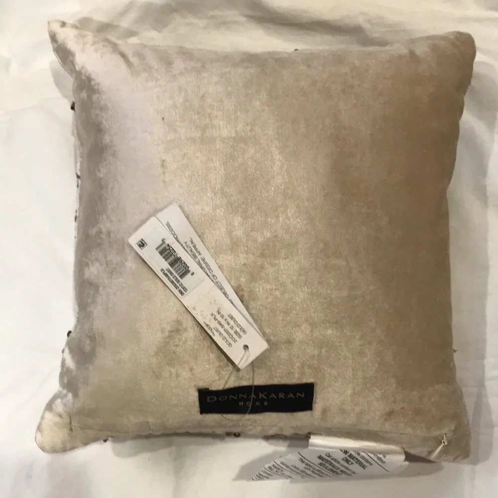 Donna Karan Home Gold Dust Sequin Embellished Accent Pillow